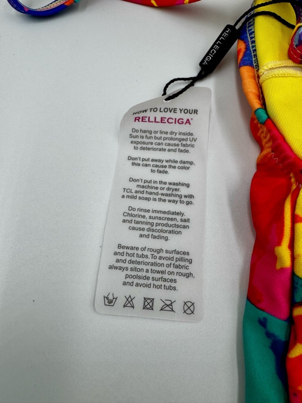NWT RELLECIGA Floral High-Cut One-Piece Monokini Large | Sustainable - Picture 7 of 9